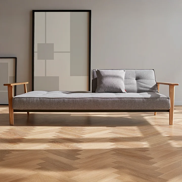 Innovation Living - Splitback Frej Canapé-lit, 232 x 99 cm, gris (521 Mixed Dance )