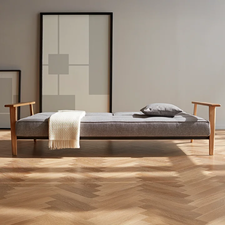 Innovation Living - Splitback Frej Canapé-lit, 232 x 99 cm, gris (521 Mixed Dance )