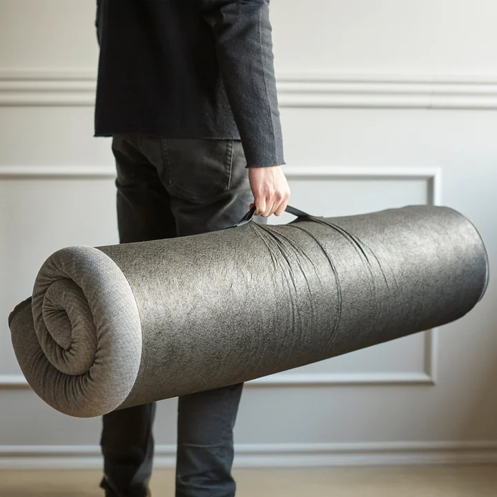 Innovation Living - Surmatelas, 140 x 200 x 5 cm gris