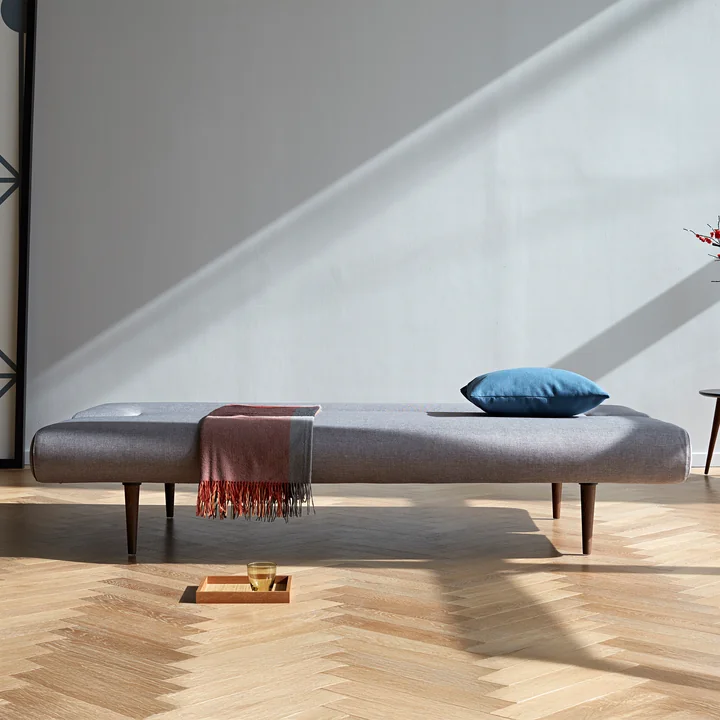 Innovation Living - Unfurl Canapé-lit, 200 x 95 cm gris clair (217 Flashtex )