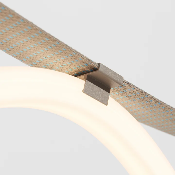 Petite Friture - Spline LED Lampe suspendue, 450 cm, beige / bleu