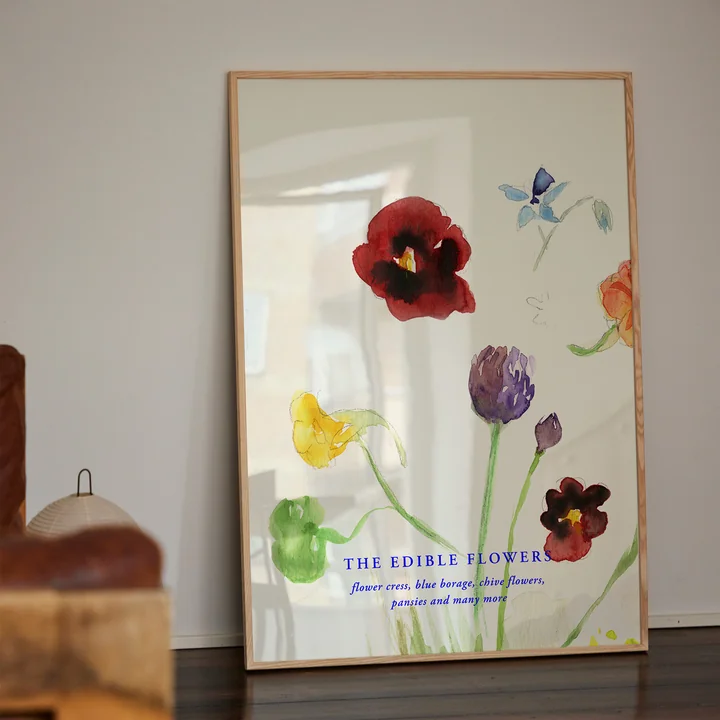 Paper Collective - The Edible Flowers Poster, 70 x 100 cm