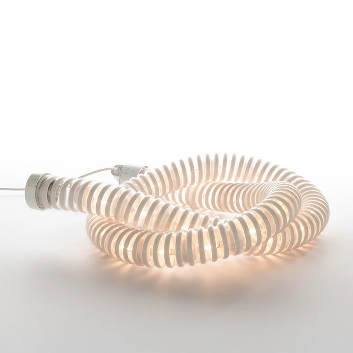 Boalum LED lampe de table et de sol, Ø 6 x L 200 cm, blanc de Artemide