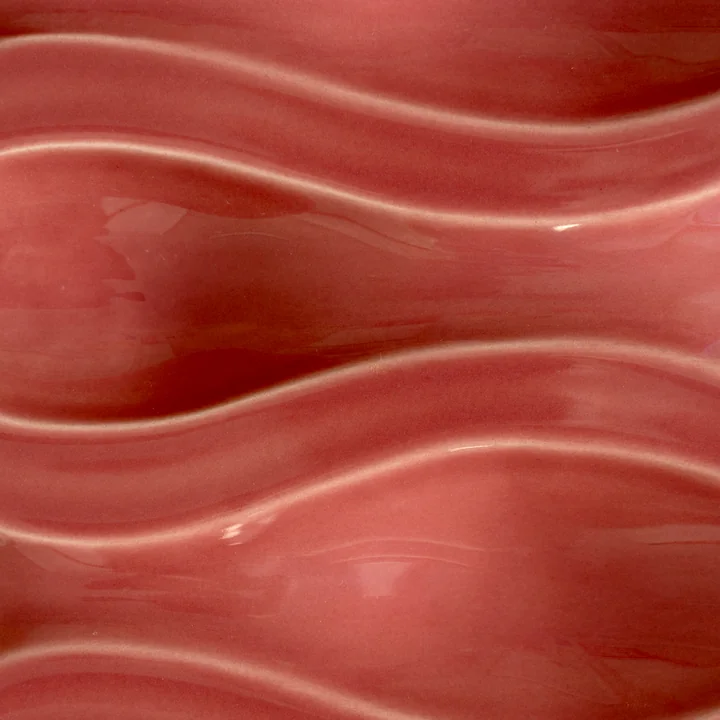 The Poster Club - Echo Relief 02 Décoration murale, rose red