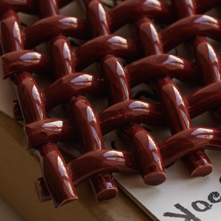 The Poster Club - Interlace 03 Décoration murale, bordeaux