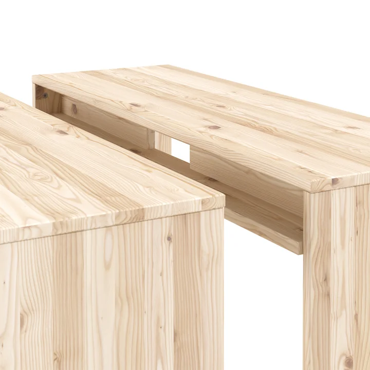 Karup Design - JOIN-IN Table de salle à manger, 73 x 124 cm, pin naturel