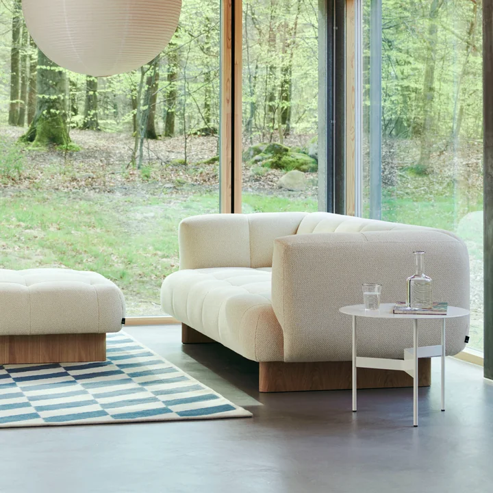 HAY - Quilton Lift Canapé 2 places, chêne / ocre blanc (Tartaglia 857)