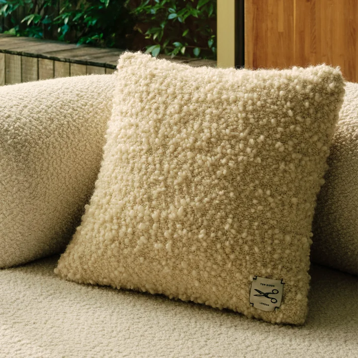 Tom Dixon - Bobble coussin, 45 x 45 cm, naturel