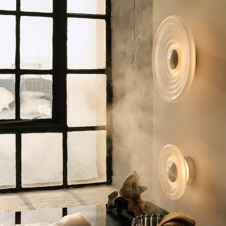 Tom Dixon - Press Surface LED Applique murale, Large et Mini, givré