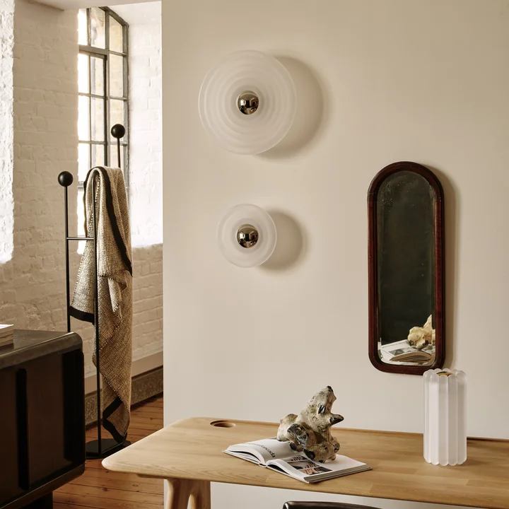 Tom Dixon - Press Surface LED Applique murale, Large et Mini, givré