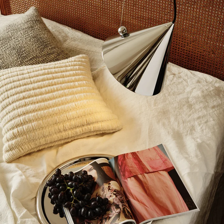 Tom Dixon - Ridge coussin, 45 x 45 cm, naturel