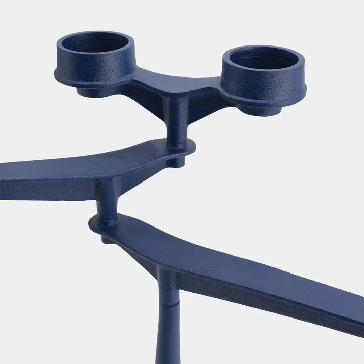 Tom Dixon - Spin Bougeoir de table Mini, bleu