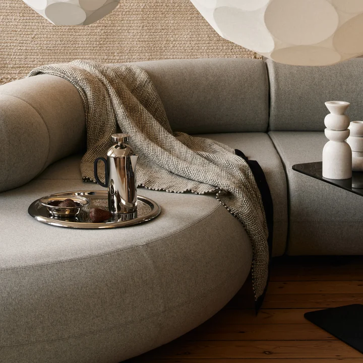 Tom Dixon - Thread couverture, 140 x 180 cm, noir / blanc