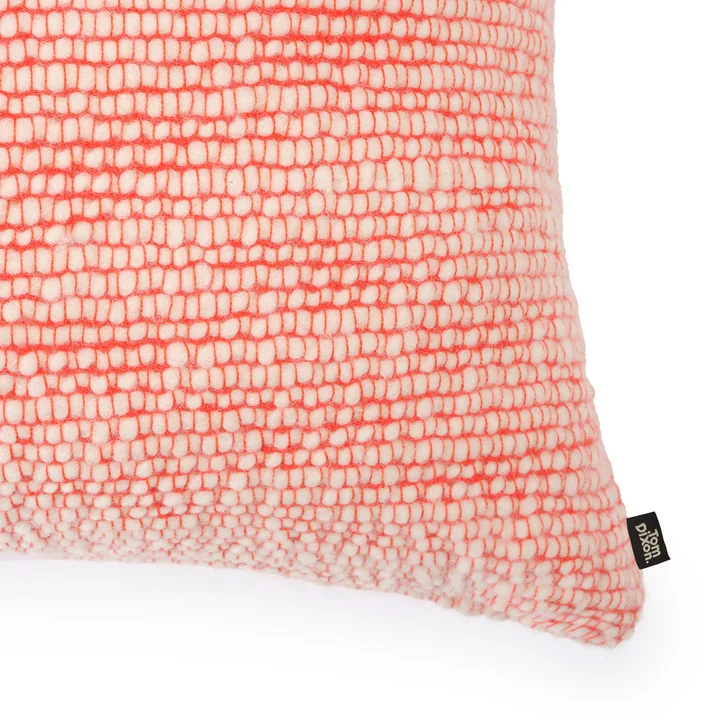 Tom Dixon - Thread coussin, 50 x 50 cm, orange / blanc