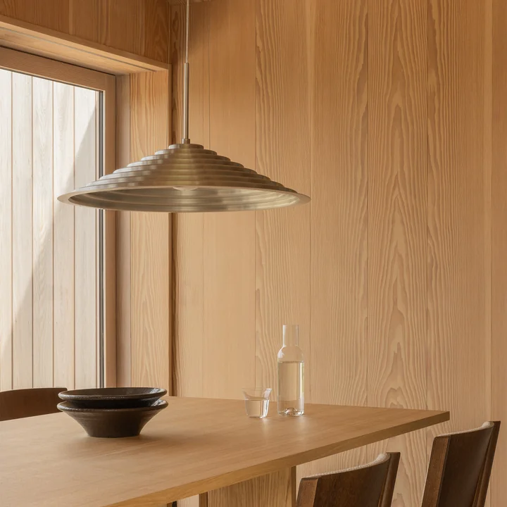 Audo - Chancery Lampe LED suspendue, argentée