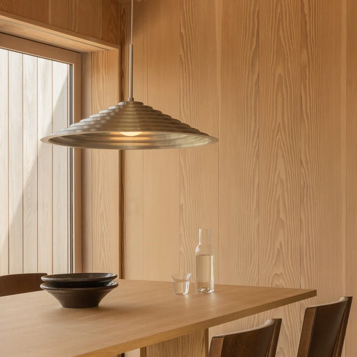 Audo - Chancery Lampe LED suspendue, argentée