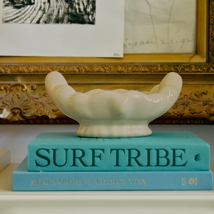 HKliving - New Classics Coupe décorative, eggshell