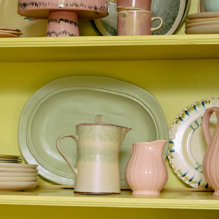 HKliving - New Classics Plateau, large, menthe