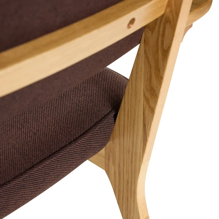 Hübsch Interior - Chaise lounge Haze, chêne naturel / brun foncé