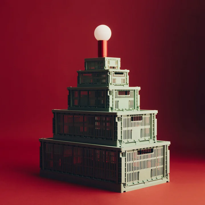 HAY - Colour Crate Panier Family sage green