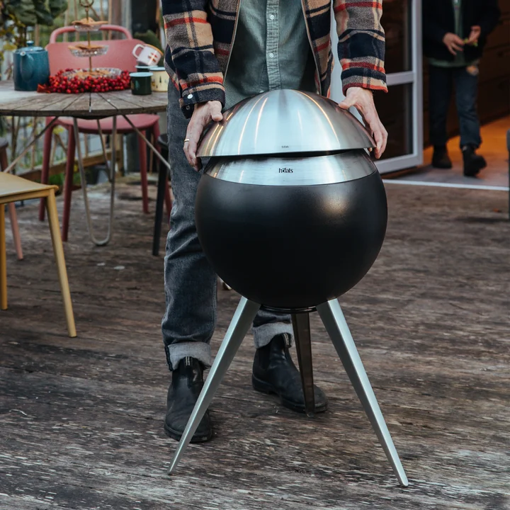 höfats - Moon 45 Couvercle, acier inoxydable brossé