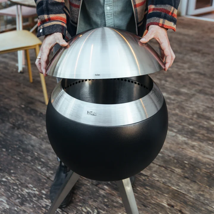 höfats - Moon 45 Couvercle, acier inoxydable brossé