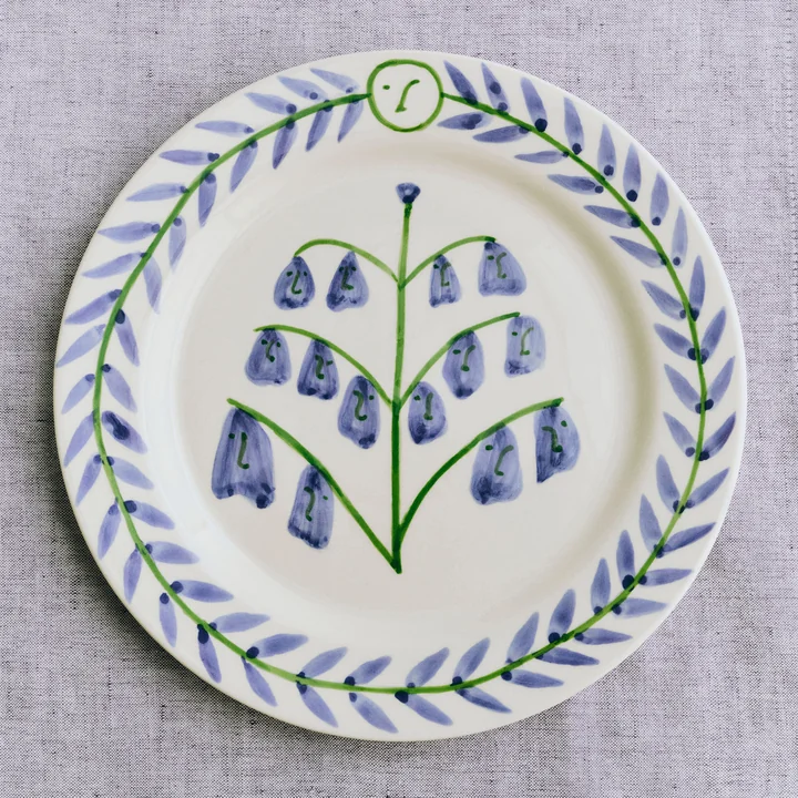 HAY - La Pittura Assiette Ø 24 cm, bluebells