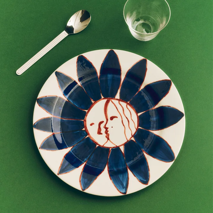 HAY - La Pittura Assiette Ø 28,5 cm, deep blue flower