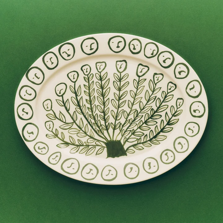 HAY - La Pittura Plateau de service, ovale, olive grove