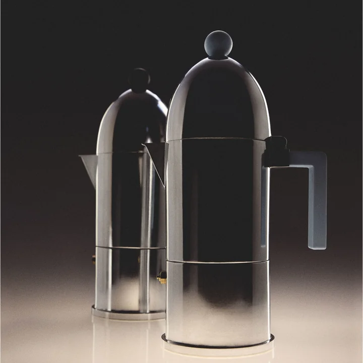 A di Alessi - La Cupola Machine à espresso 9095, induction, 30 cl, bleu clair