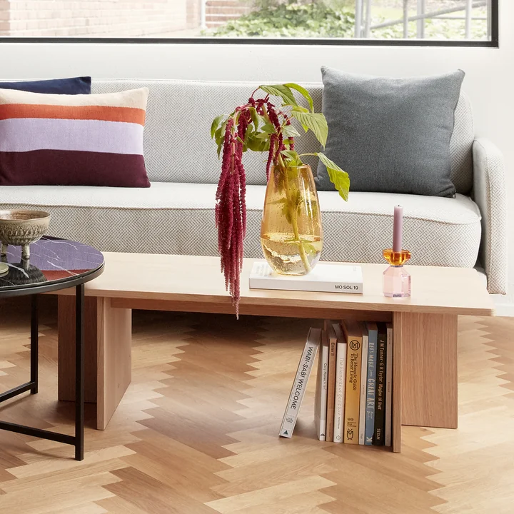 Hübsch Interior - Align Banc, L 85 cm, chêne naturel