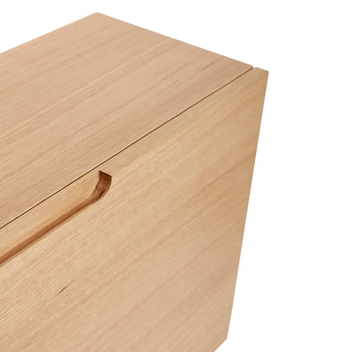 Hübsch Interior - Collect Armoire à chaussures, L100 cm, chêne