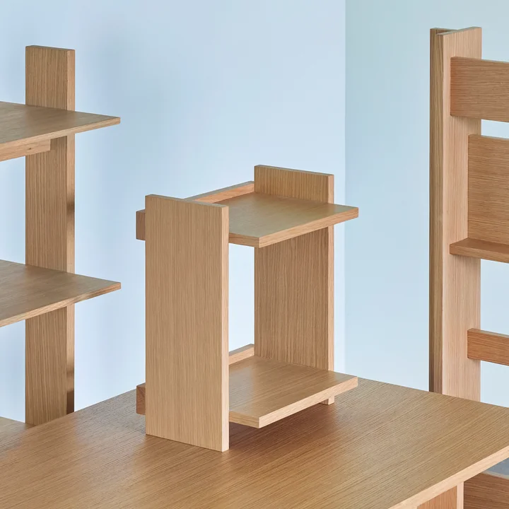 Hübsch Interior - Forma Étagère murale, 34 x 44 cm, chêne naturel