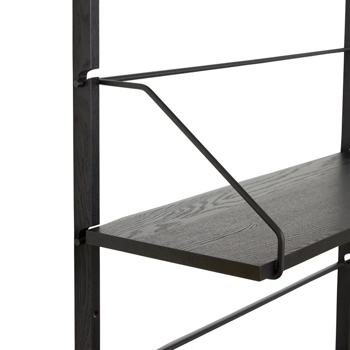 Hübsch Interior - Norm Étagère murale avec 4 étagères, H 181 cm, noir