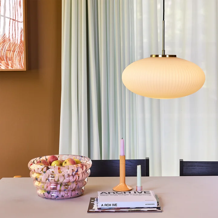 Hübsch Interior - Serene Lampe à suspendre Ø 40 cm, blanc