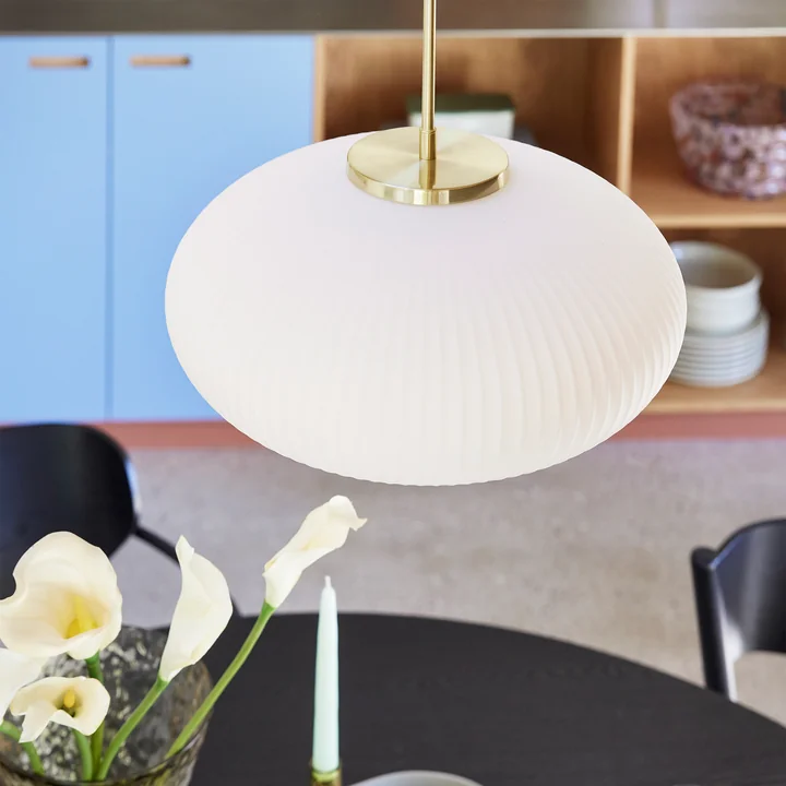 Hübsch Interior - Serene Lampe à suspendre Ø 40 cm, blanc