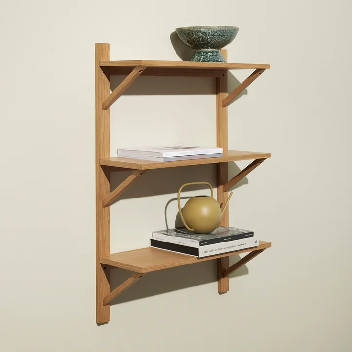 Hübsch Interior - Triarch Étagère murale, 70 x 100 cm, chêne