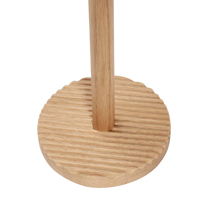 Hübsch Interior - Wave Porte-rouleau de cuisine, H 28 cm, chêne