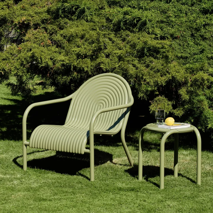 Tom Dixon - Groove Lounge Chair, vert mousse