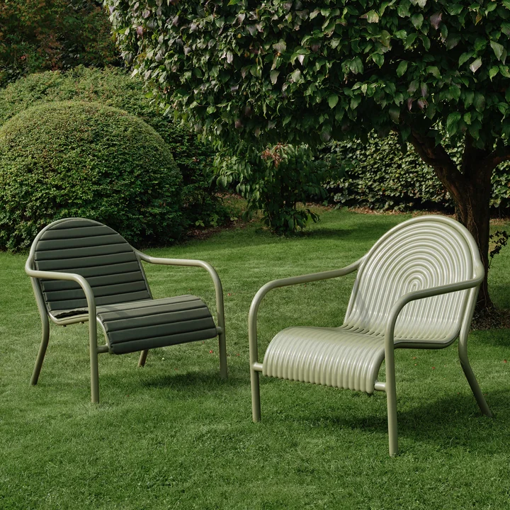 Tom Dixon - Groove Lounge Chair, vert mousse