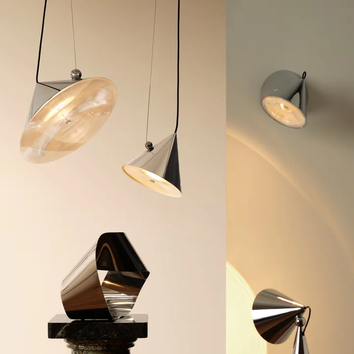 Tom Dixon - Pose LED Lampe suspendue, Ø 25 cm, argentée