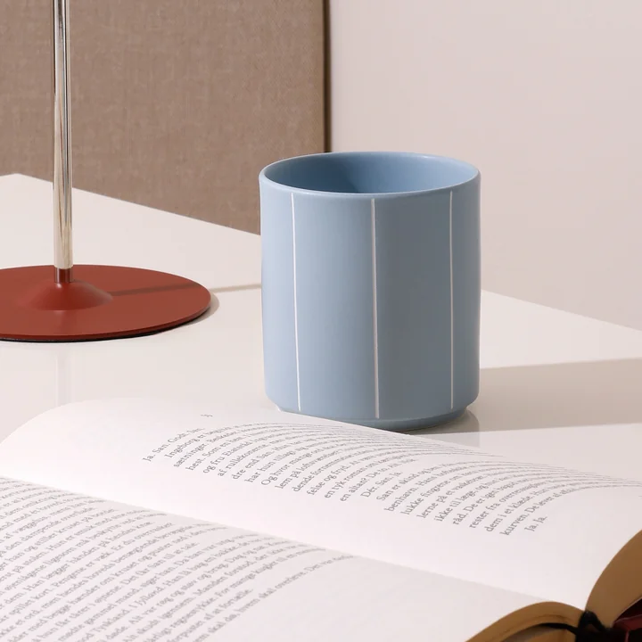 Design Letters - Nordic Pyjamas Tasse en porcelaine, blue stripe