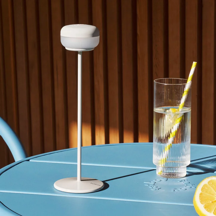 Fatboy - cheerio Outdoor Akku Lampe de table LED, gris clair