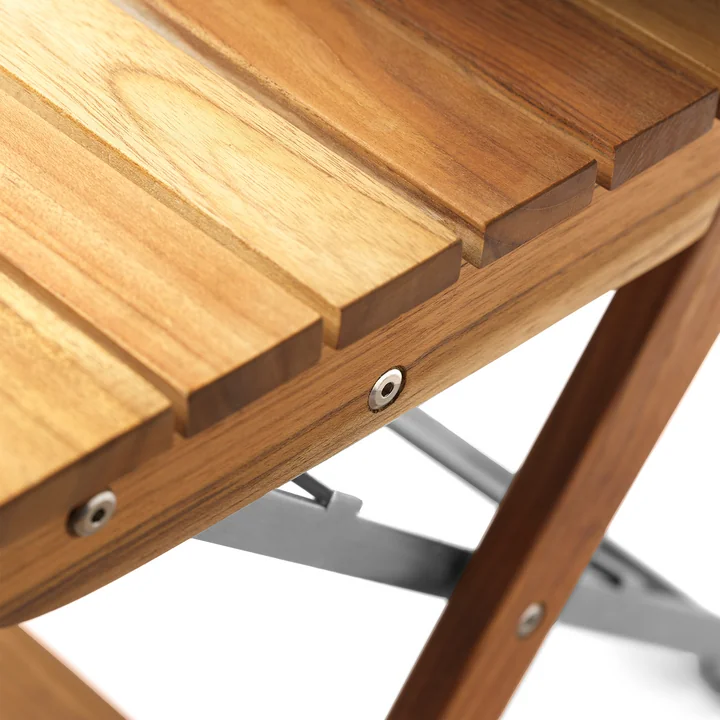 FDB Møbler - Lilleø M23 Chaise pliante, teck naturel huilé