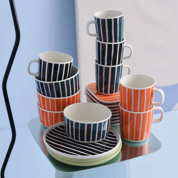 Marimekko - Oiva Piccolo Gobelet avec anse et coupes