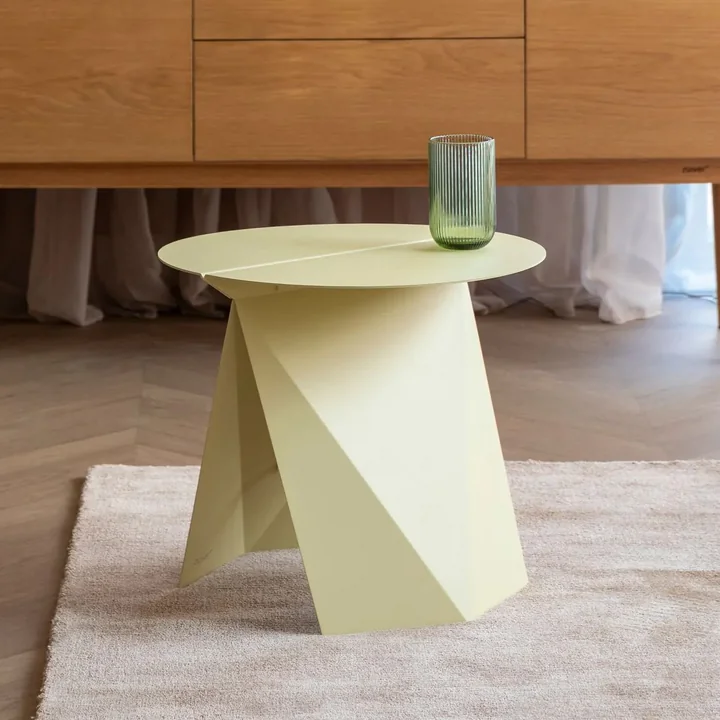 Zuiver - Foldy Table d'appoint, pliable, citron