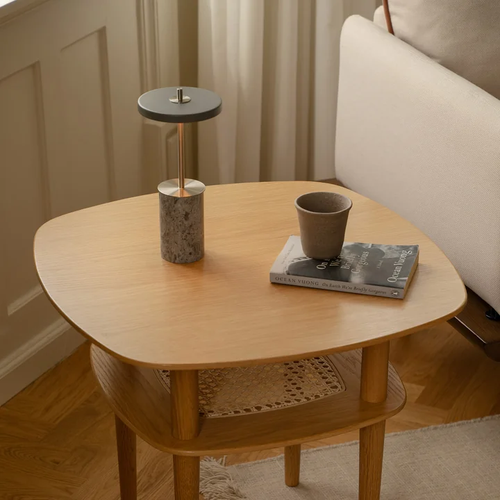 Umage - Asteria Move Mini, lampe de table LED, acier / gris