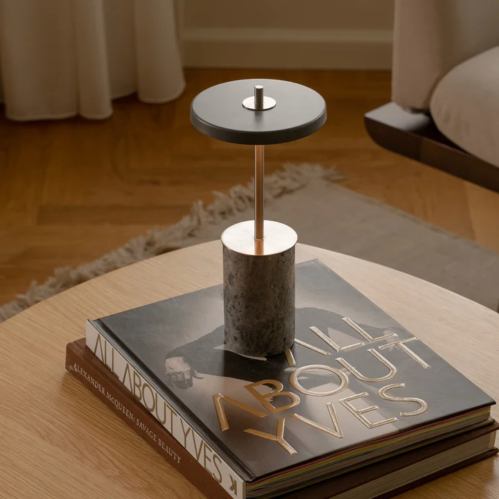 Umage - Asteria Move Mini, lampe de table LED, acier / gris