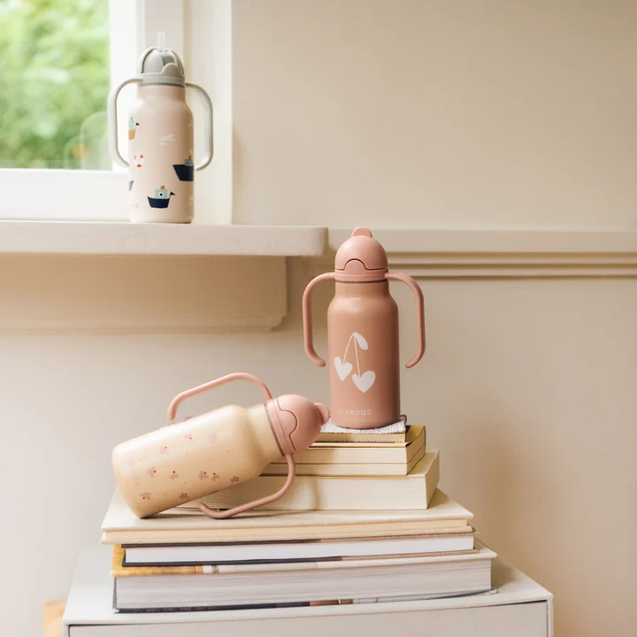 LIEWOOD - Bouteille imprimée Kimmie, 250 ml, mini Butterfly / apple blossom