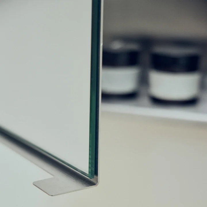 Form & Refine - Taper armoire de toilette, 40 x 40 cm, inox brossé